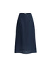 Amy Linen Maxi Skirt - Navy