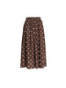 Riviera Cotton Spot Maxi Skirt - Coffee White