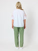 Desert Rose Embroidered Top - White