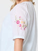 Desert Rose Embroidered Top - White