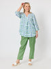 Palm Beach Print Top - Fern Multi