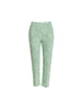 Oasis Print Slim Leg Pant - Fern White