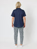Oasis Print Slim Leg Pant - Navy/White