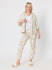 Danielle Cropped Linen Blazer - Natural