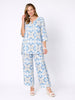 Portofino Print Top - Cornflower Multi