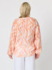 Tuscan Sunset Print Top - Mandarin Multi