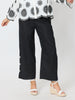 Bayview Wide Leg Linen Pant - Black