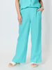 Luella Wide Leg Linen Pant - Seafoam