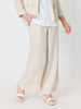 Luella Wide Leg Linen Pant - Natural