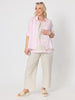 Luella Wide Leg Linen Pant - Natural