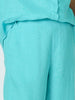 Luella Wide Leg Linen Pant - Seafoam