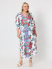 Fiesta Floral Print Dress - Rouge Multi
