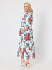 Fiesta Floral Print Dress - Rouge Multi
