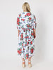 Fiesta Floral Print Dress - Rouge Multi