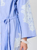 Ocean Stripe Lace Shirt Dress - Blue/White
