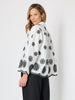 Paloma Embroidered Scalloped Shirt - White Black