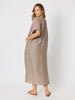 Haven Breeze Linen Dress - Mocha