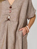 Haven Breeze Linen Dress - Mocha