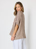 Haven Breeze Linen Top - Mocha
