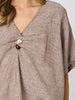 Haven Breeze Linen Top - Mocha