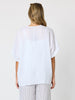 Haven Breeze Linen Top - White