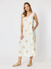 Island Breeze Embroidered Dress - Ivory Gold