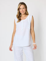 Haven Frill Cami - White