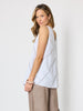Haven Chevron Stitch Linen Cami - White Mocha