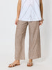 Haven Linen Wide Leg Pant - Mocha