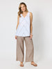 Haven Linen Wide Leg Pant - Mocha