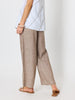 Haven Linen Wide Leg Pant - Mocha