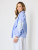 Ocean stripe Lace Shirt - Blue/White