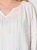 Sail Stripe Print Top - White Multi