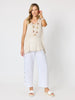 Sunset Palm Print Cami - Natural/White