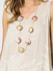 Sunset Palm Print Cami - Natural/White