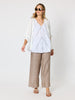 Luxe Short Sleeve Cardigan - Ivory