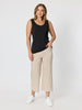 Zara Wide Leg Pant - Natural