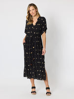 Moonlight Sequin Dress - Black/Gold