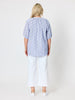 Monaco Embroidered Spot Top - Pale Blue