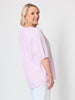 Monaco Embroidered Spot Top - Pale Pink