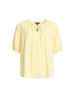 Monaco Embroidered Spot Top - Lemon