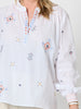 Tuscan Sky Cotton Top - White Multi