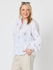 Tuscan Sky Cotton Top - White Multi