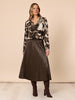 Venice Print Top - Espresso