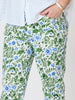 Bayside Floral Print Slim Leg Pant - Fern Multi