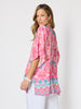 Coastal Daydream Print Top - Raspberry Multi
