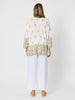 Sorrento Sunset Print Top - Ivory Gold