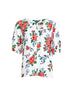 Fiesta Floral Print Top - Rouge Multi