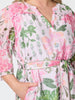 Desert Oasis Floral Print Midi Dress - Musk Multi
