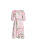 Desert Oasis Floral Print Midi Dress - Musk Multi